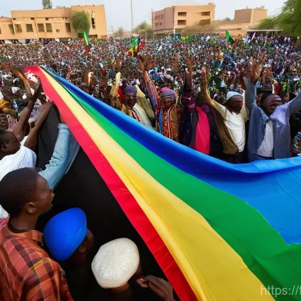 이브라힘 부바카르 케이타  전 대통령 - **Prompt 1: The Hopeful Election**
    "A vibrant, wide-angle shot capturing Ibrahim Boubacar Ke&iuml;ta ...