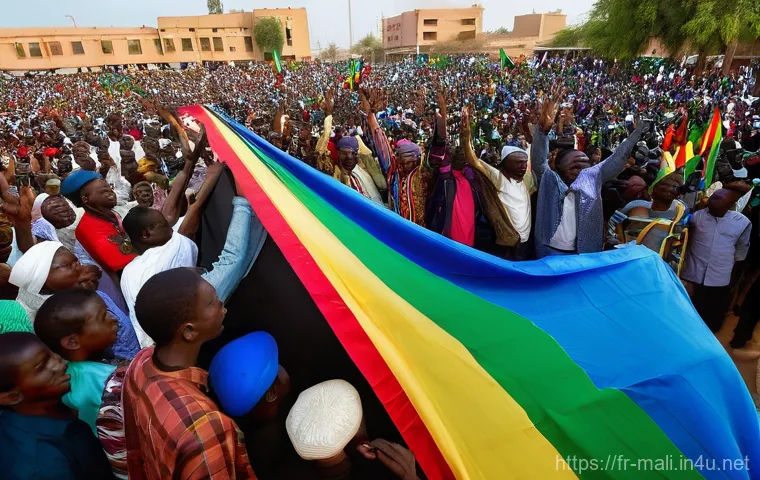 이브라힘 부바카르 케이타  전 대통령 - **Prompt 1: The Hopeful Election**
    "A vibrant, wide-angle shot capturing Ibrahim Boubacar Ke&iuml;ta ...